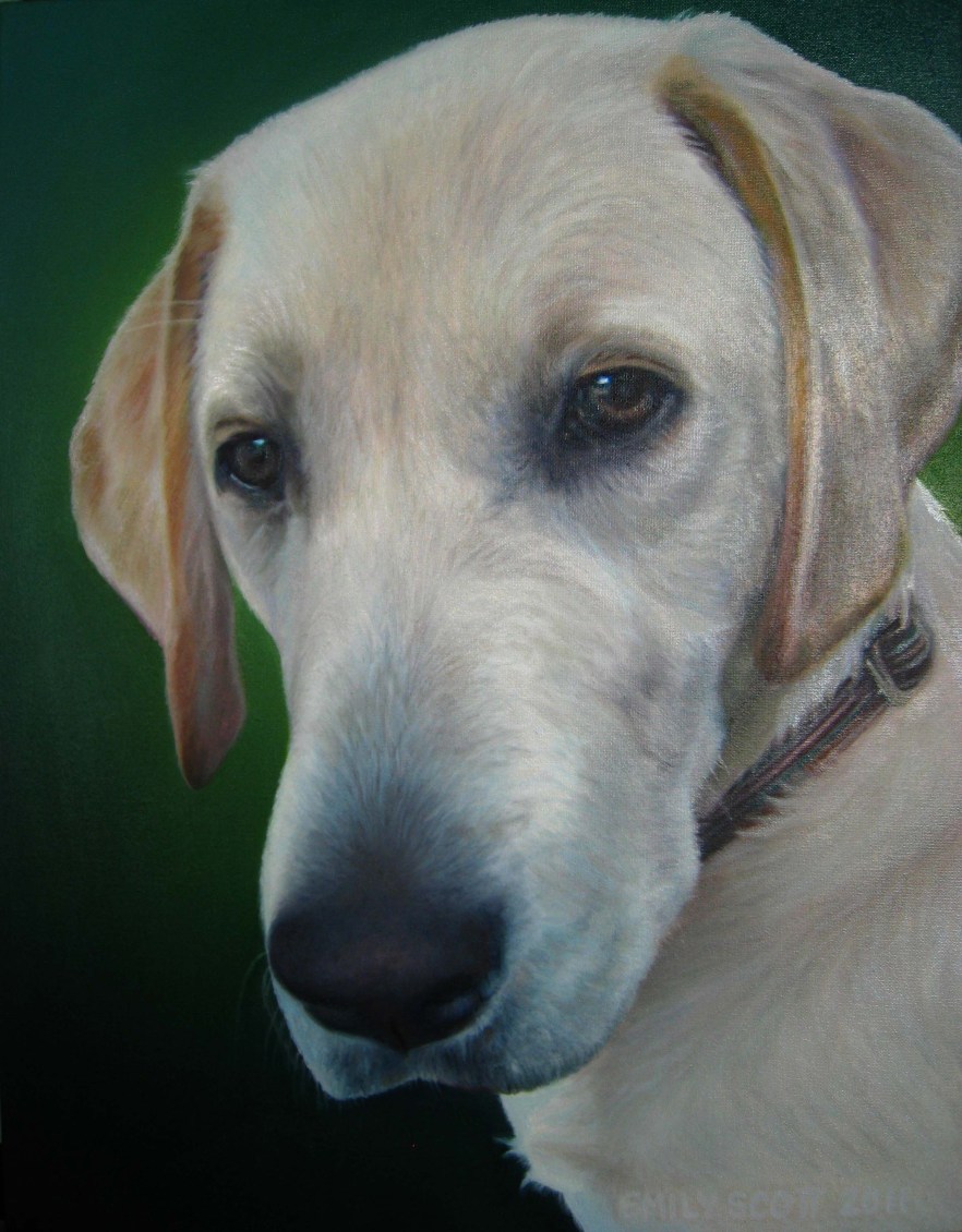 Alfie portrait painting