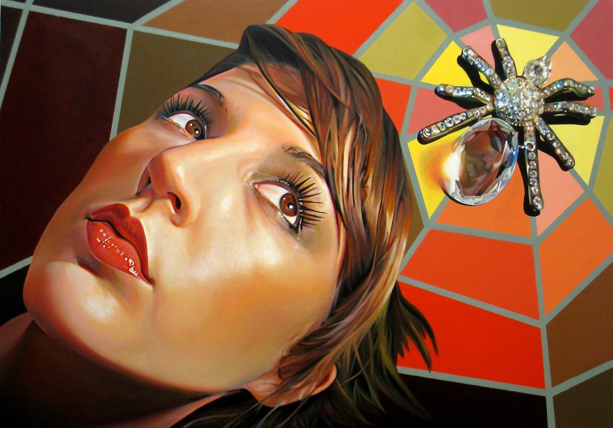 Arachno-faceted portrait painting