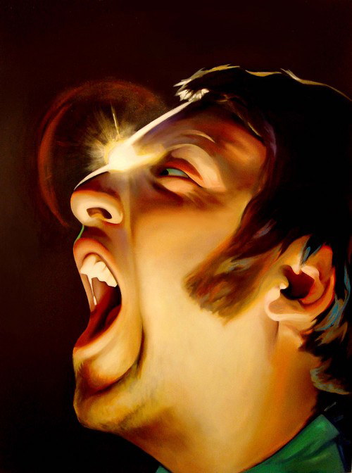 Glare portrait painting