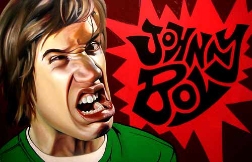 Johnny-Boy portrait painting